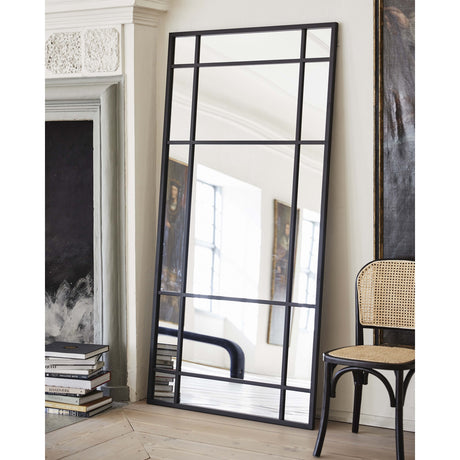 SPIRIT speil med jernramme - 204x102 cm - svart Nordal MIRRORS