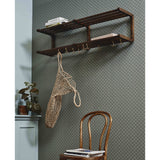 MAU trehylle med knaker / skohyll - L120 cm - natur Nordal SHELVES
