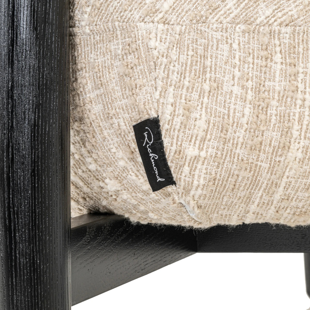 Lounge chair Ornella beige angora Richmond Interiors Lenestol