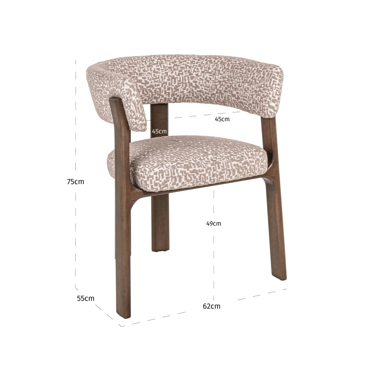 Spisestol Contigo natural geo Richmond Interiors Spisestol