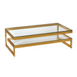 Salongbord Torino Gold / Glass 150*80*48 Homefactory 