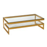Salongbord Torino Gold / Glass 150*80*48 Homefactory 
