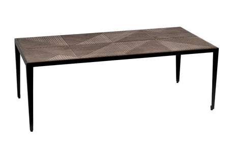 Coffe table matt black with Tile topp 60cm x 120cm H34cm Homefactory 