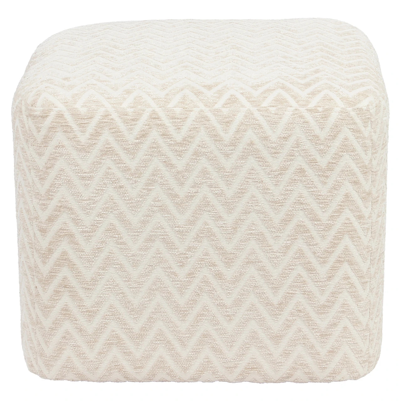 Pouffe & Fotstøtte Ciela beige chevron Richmond Interiors Pall