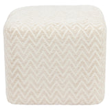 Pouffe & Fotstøtte Ciela beige chevron Richmond Interiors Pall
