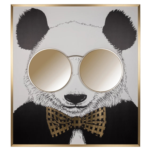 Veggkunst Panda svart/gull Richmond Interiors Bilde