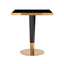 Bord til bistro Can Roca svart/gull 70x70 Richmond Interiors Bordlampe