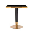 Bord til bistro Can Roca svart/gull 70x70 Richmond Interiors Bordlampe