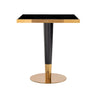 Bord til bistro Can Roca svart/gull 70x70 Richmond Interiors Bordlampe