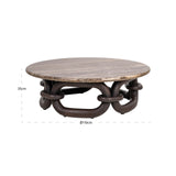 Salongbord Chainey askebrun Richmond Interiors Sofabord