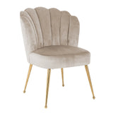 Spisestol Pippa khaki fløyel Richmond Interiors Spisestol