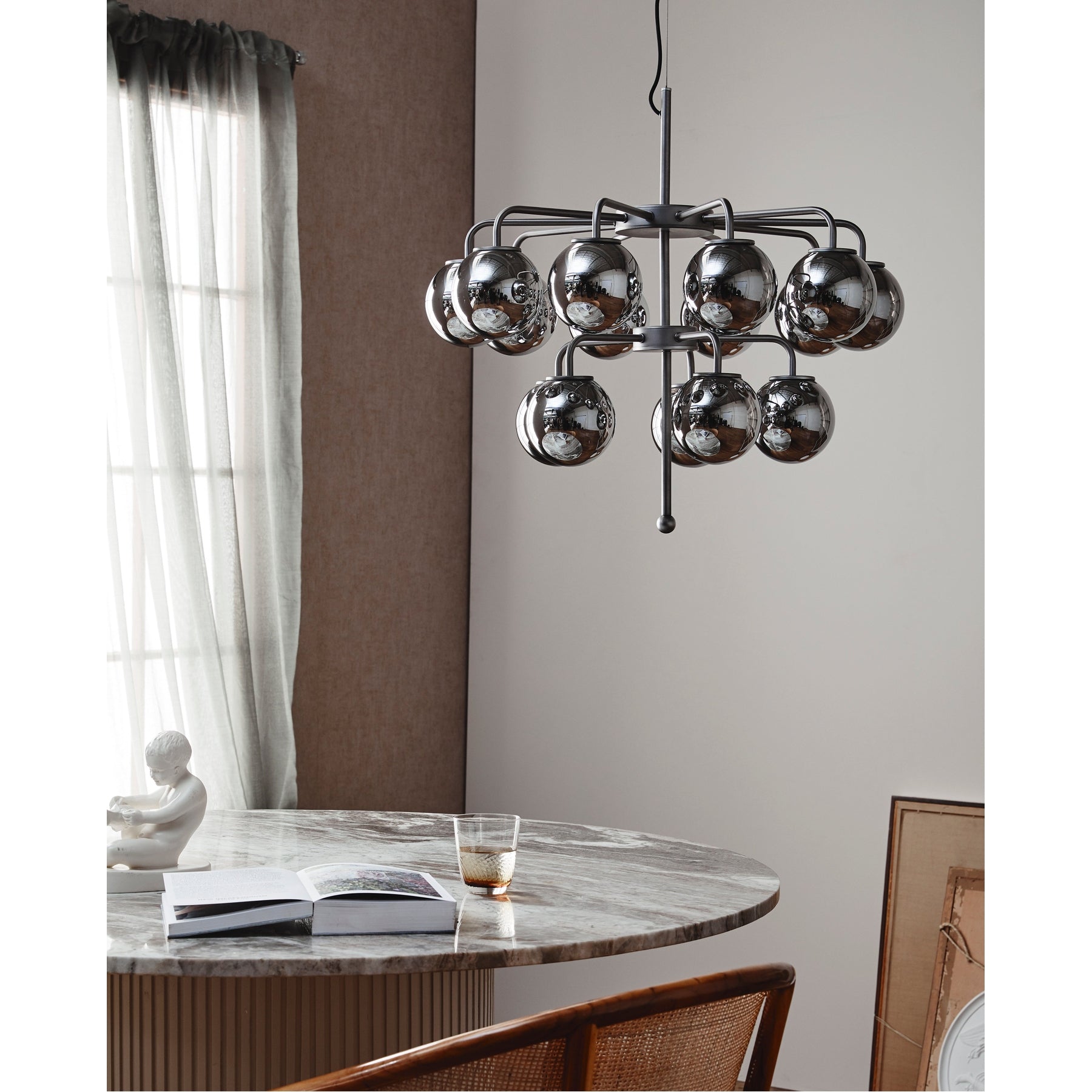 PALMA lysekrone - metallisk Nordal HANG LAMPS