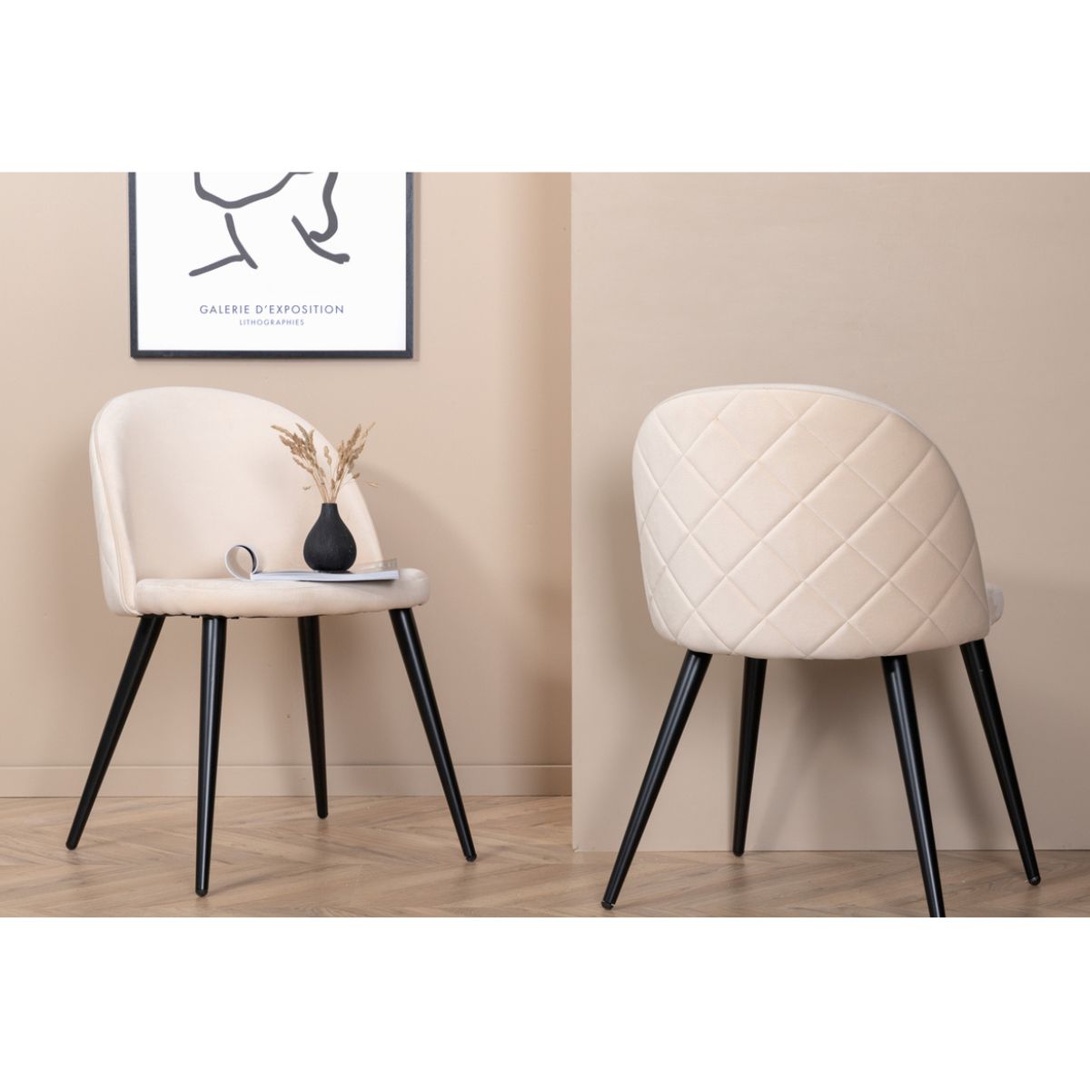 Velvet Dining Chair Venture Design Spisestol