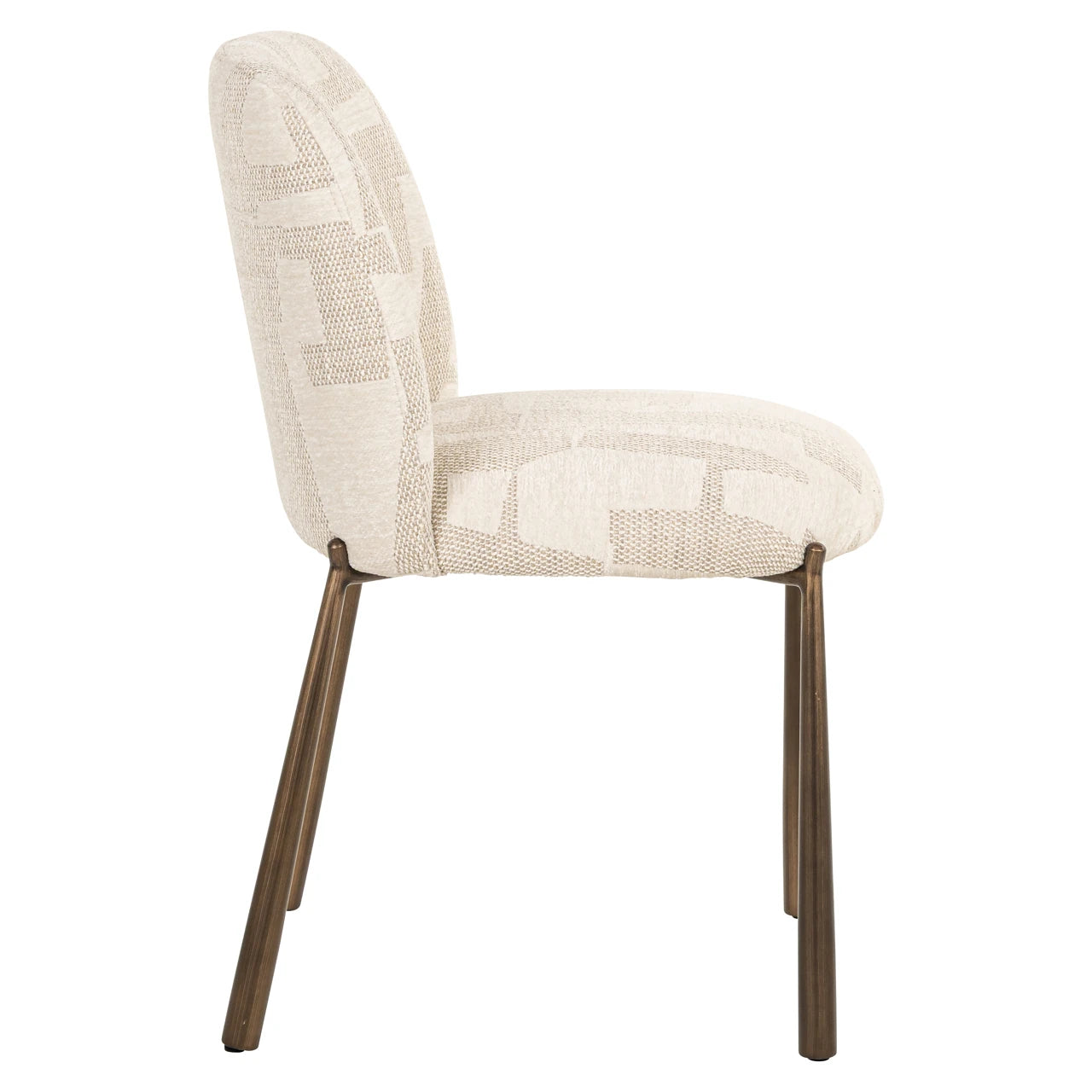 Spisestol Lana beige graffic sett med 2 Richmond Interiors Spisestol