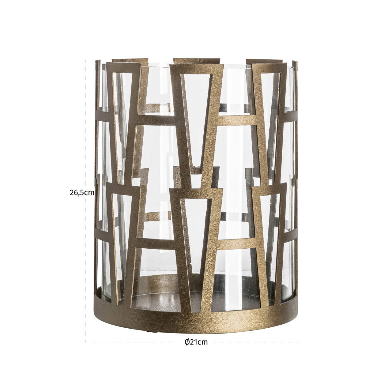 Hurricane light Shandy brass antikk liten Richmond Interiors Lanterne og lysglass