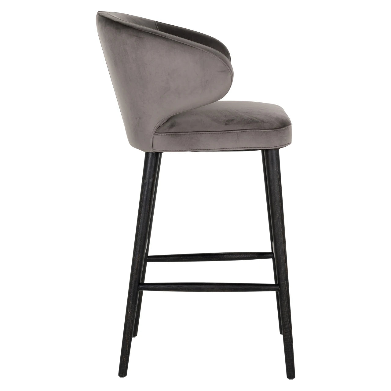 Barstol Indigo stein fløyel Richmond Interiors Barstol