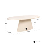 Utendørs spisebord Urban Bloom sandstein 220 Richmond Interiors Spisebord
