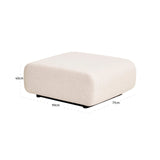 Utendørs puff & fotstøtte Dawson beige alpine Richmond Interiors Pall