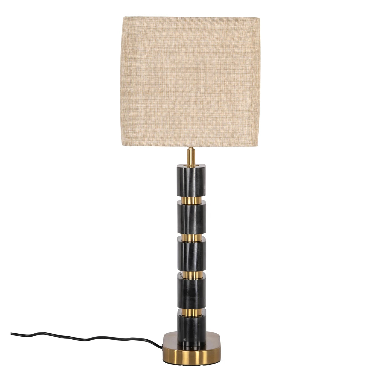 Bordlampe Levina svart/gull Richmond Interiors Bordlampe