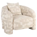 Lounge stol Tuscany beige graffic Richmond Interiors Lenestol