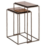 Endebord Villano bronse sett med 2 Richmond Interiors Sidebord