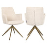 Spisestol Dakota niagara beige sving med armlene Richmond Interiors Spisestol