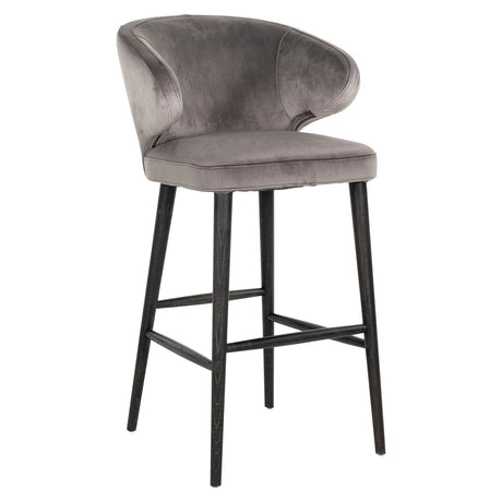 Barstol Indigo stein fløyel Richmond Interiors Barstol
