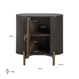 Nattbord Luxor brun Richmond Interiors Nattbord