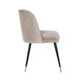 Spisestol Alicia khaki fløyel flammehemmende Richmond Interiors Spisestol