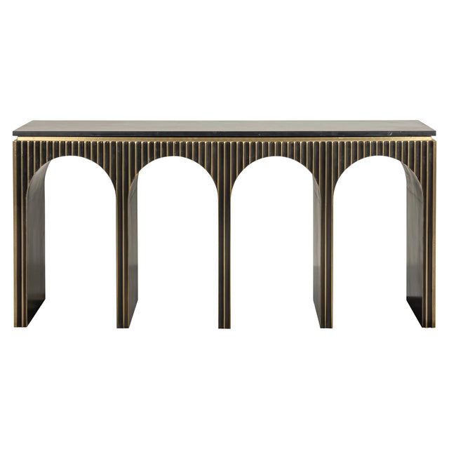 Console Les Arcs børstet gull Richmond Interiors Konsollbord