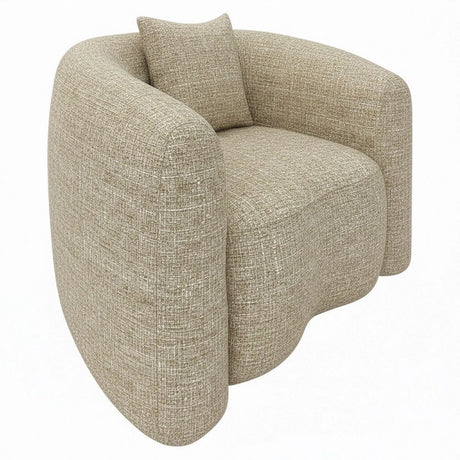 Lounge chair Luxandra sand tweed flammehemmende Richmond Interiors Lenestol