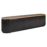 TV-benk Russo ask brun 4-dørs Richmond Interiors TV-benk