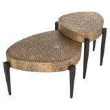 Salongbord Marquee svart/gull sett med 2 Richmond Interiors Sofabord