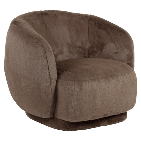 Lounge chair Negreslo brun fluffy Richmond Interiors Lenestol