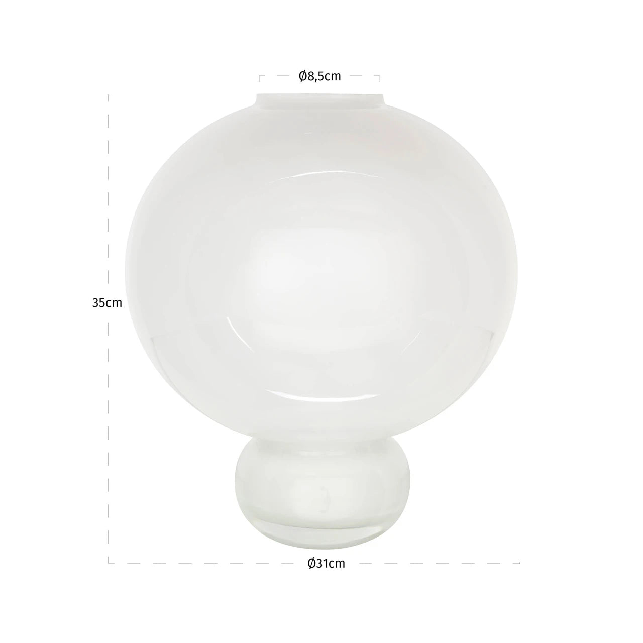 Vase Mireva hvit Richmond Interiors Vase