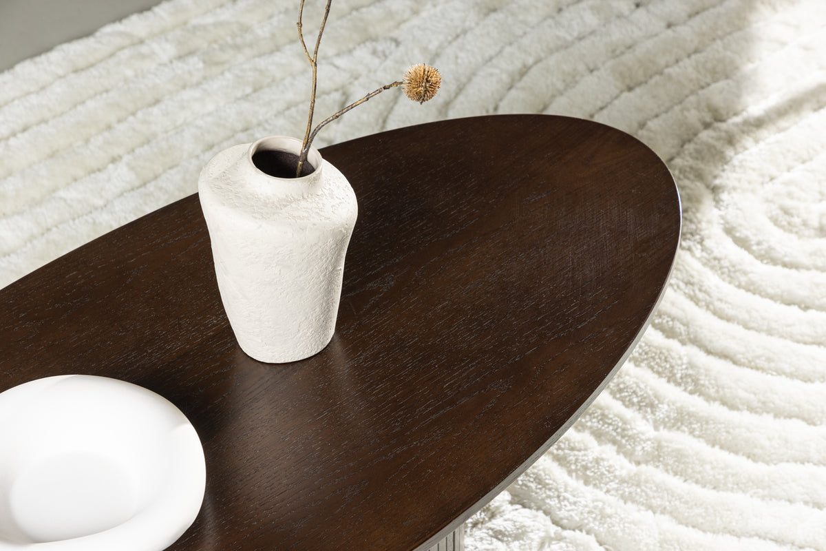 Bianca Sofa Table oval Venture Design Sofabord