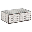 Oppbevaringsboks Feliz svart/hvit stor Richmond Interiors Oppbevaring