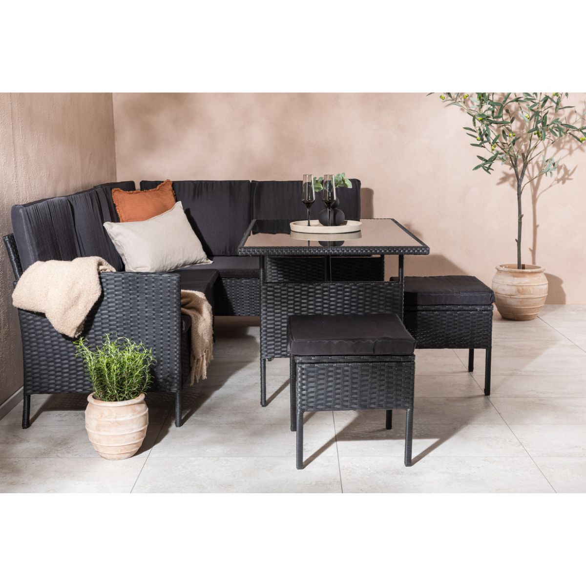 Knock Corner Sofa Set Venture Design Loungegruppe