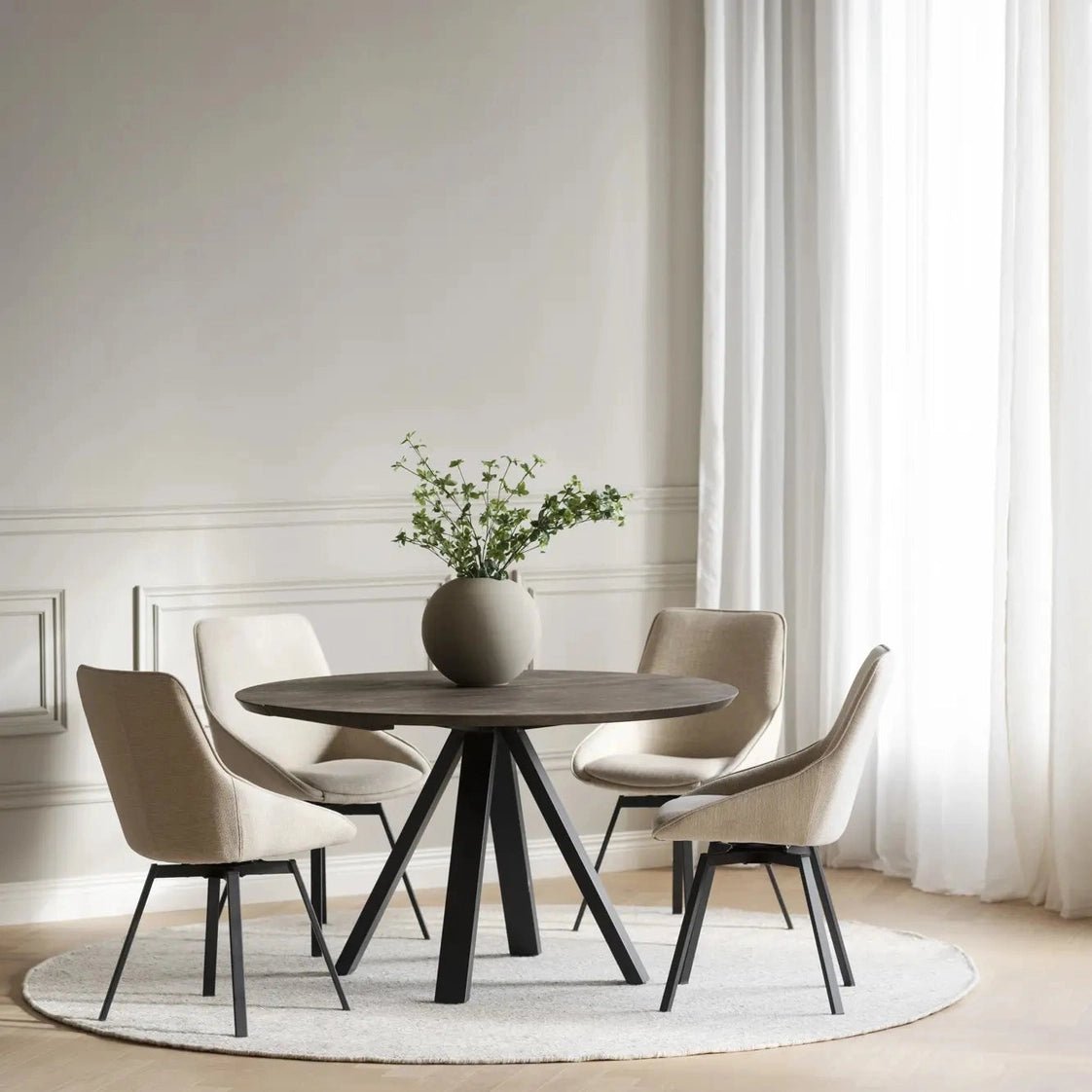 Carradale spisebord Ø130 Rowico Spisebord