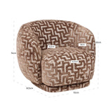 Lounge chair Negreslo brun labyrint Richmond Interiors Lenestol