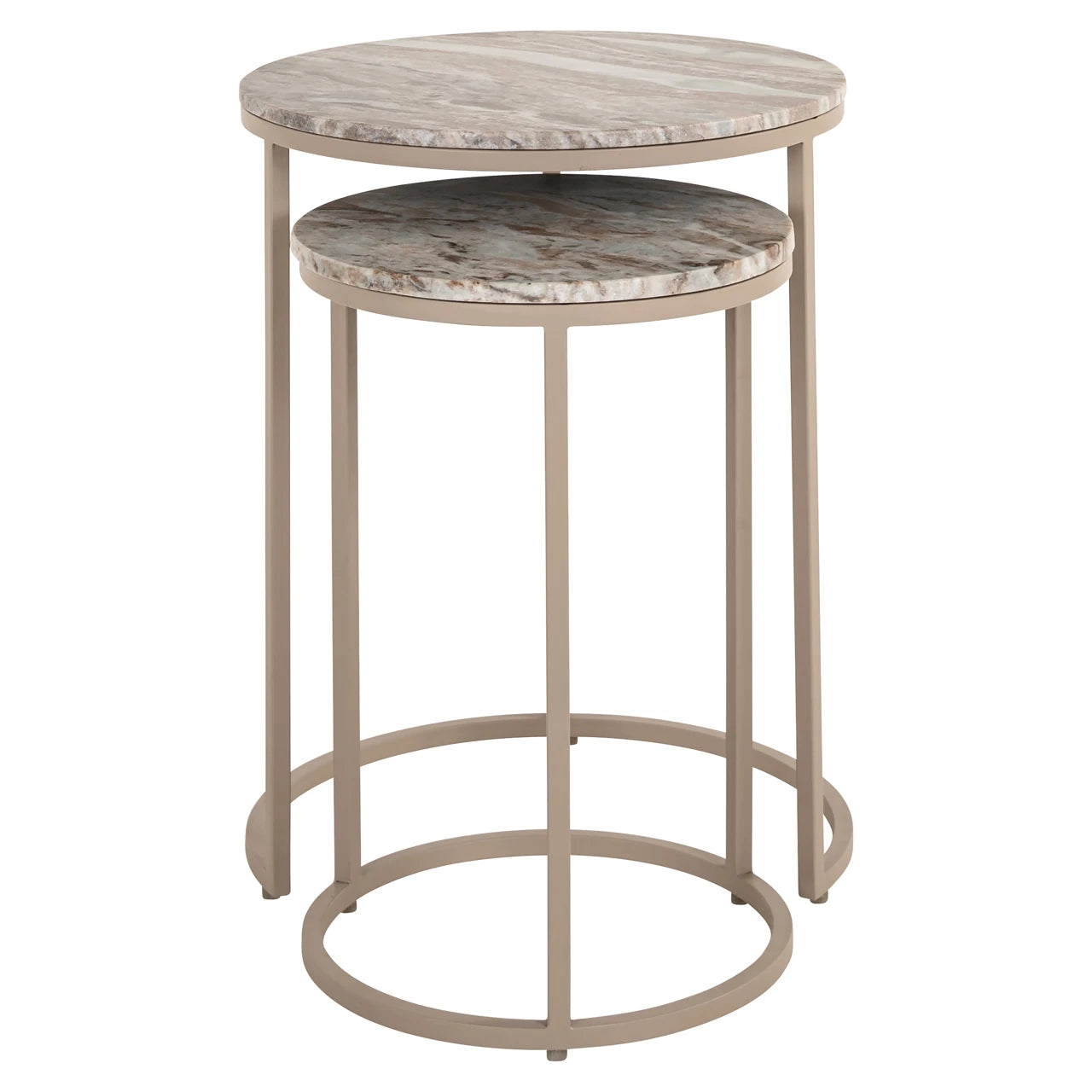 Endebord Fairfax leire sett med 2 Richmond Interiors Sidebord