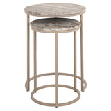 Endebord Fairfax leire sett med 2 Richmond Interiors Sidebord
