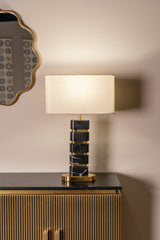Bordlampe Levina svart/gull Richmond Interiors Bordlampe