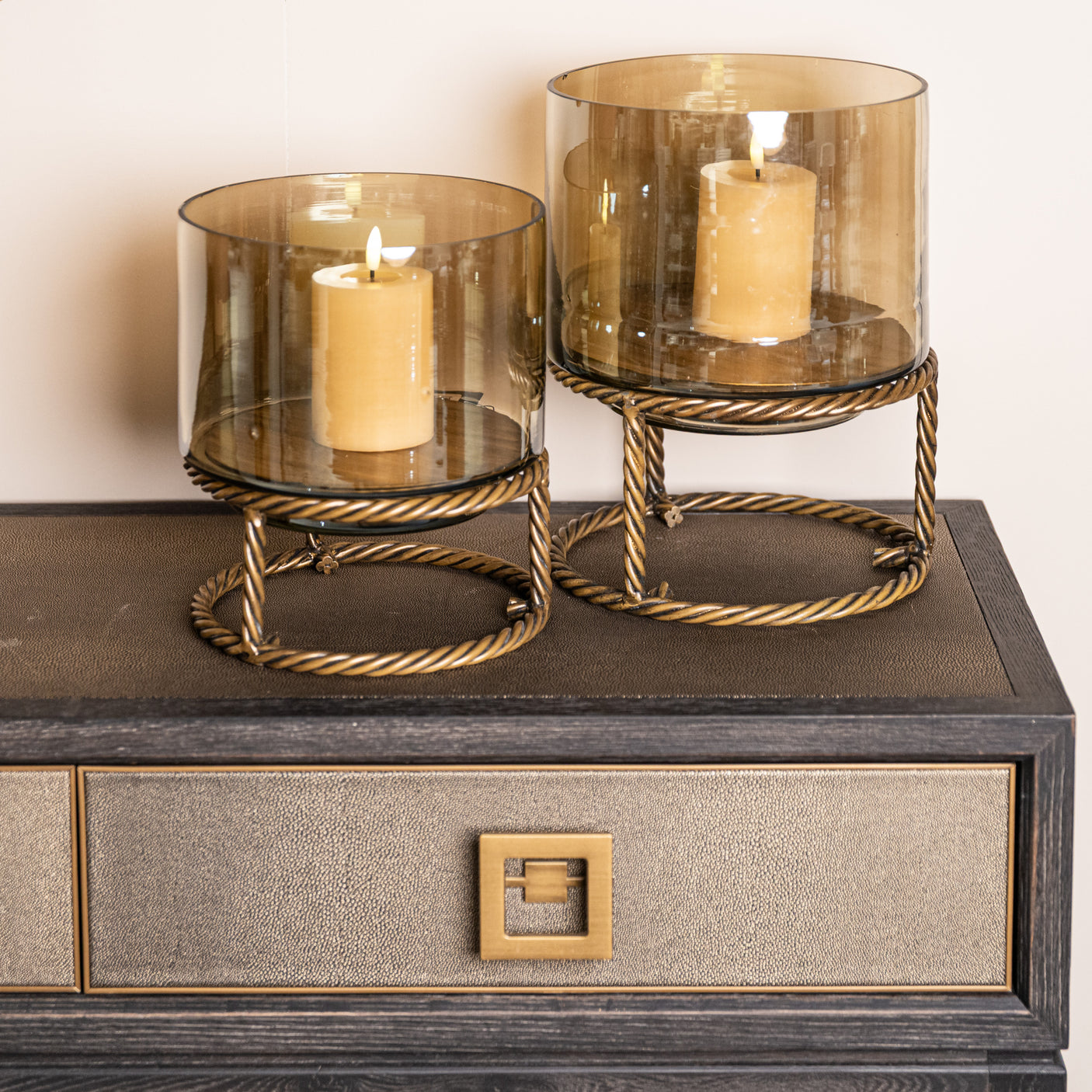 Console Bloomville brass shagreen Richmond Interiors Konsollbord