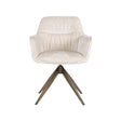 Spisestuestol Aline hvit chenille, svingbar, Richmond Interiors Spisestol