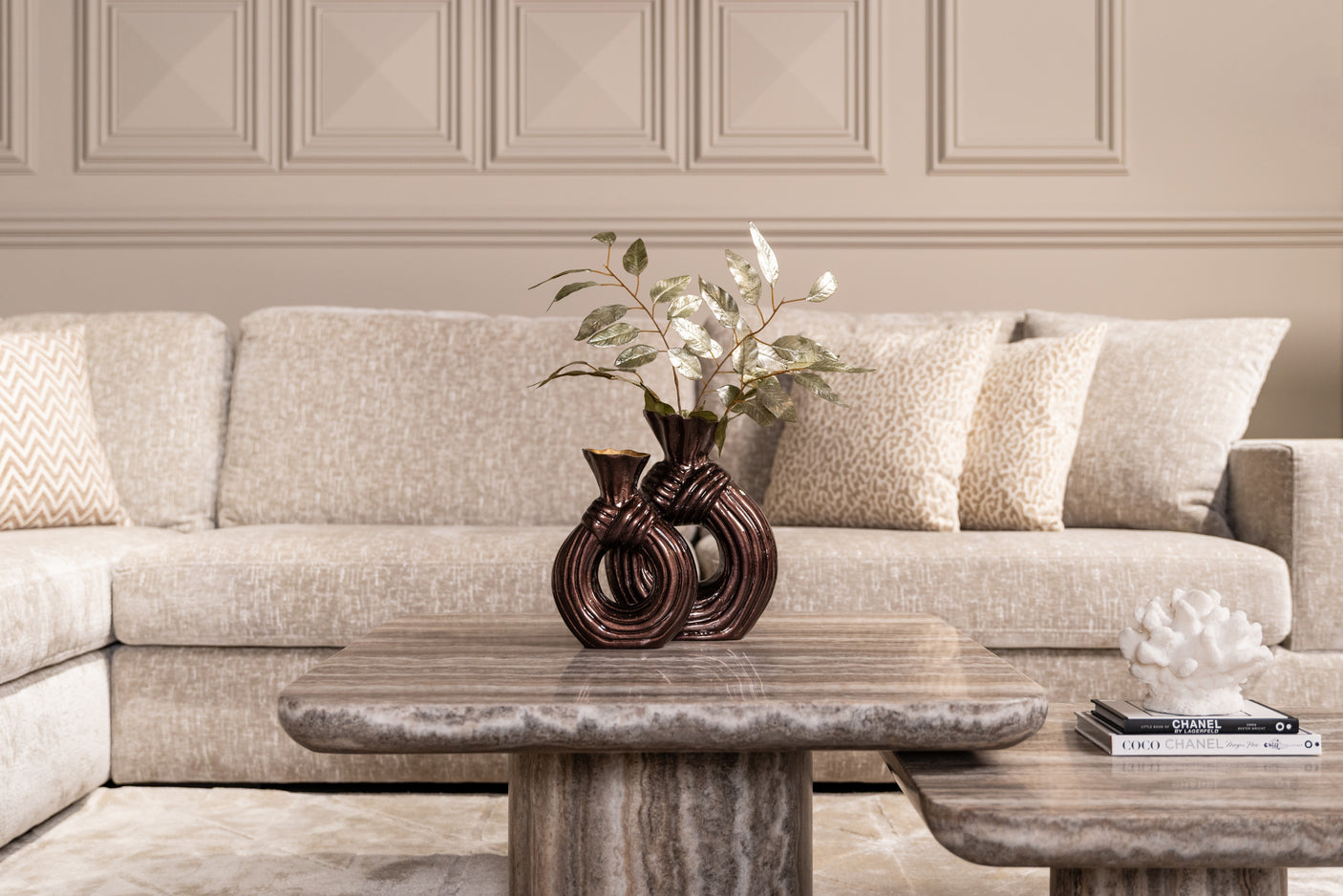 Vase Suen mørk brun liten Richmond Interiors Vase
