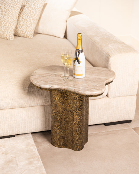 Endebord Abandos antikk messing Richmond Interiors Sidebord