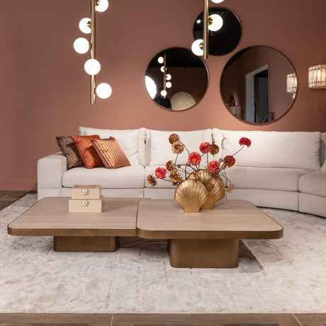 Salongbord Claridge beige 90x90 cumulus Richmond Interiors Sofabord
