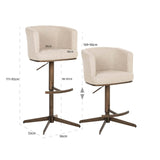 Barkrakk Cheyenne biscotti roterbar Richmond Interiors Barstol