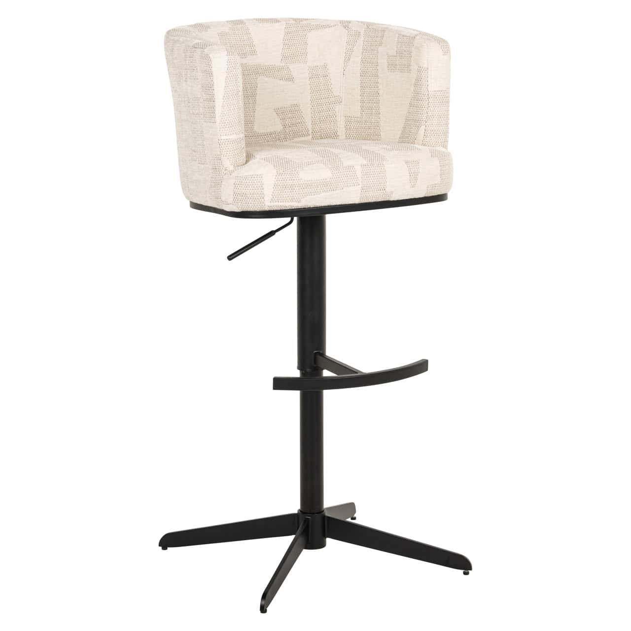 Barkrakk Cheyenne beige graffic svingbar Richmond Interiors Barstol
